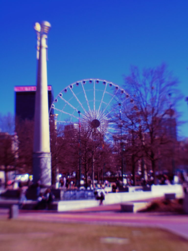 centennial olympic park atlanta georgia ferris wheel skyview atlanta