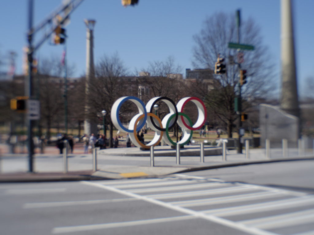 Centennial Olympic Park Olympic Rings sculpture, Atlanta Georgia